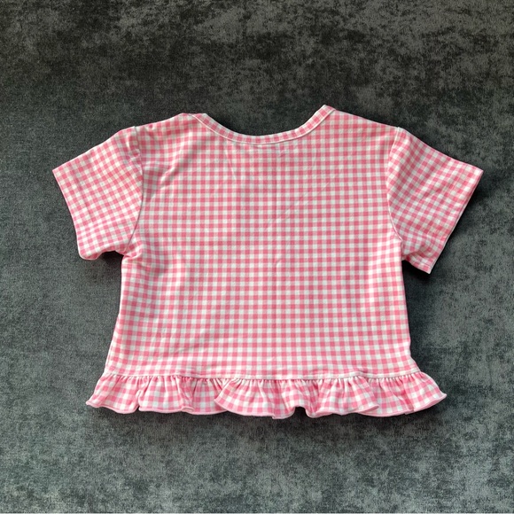 NWT Jane + Jo Pink Checkered Top Size 2T - Picture 5 of 5